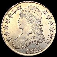 1826 Capped Bust Half Dollar CHOICE AU