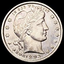 1893-O Barber Quarter CLOSELY UNCIRCULATED