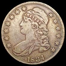 1834 Sm Date & Ltr Capped Bust Half Dollar LIGHTLY
