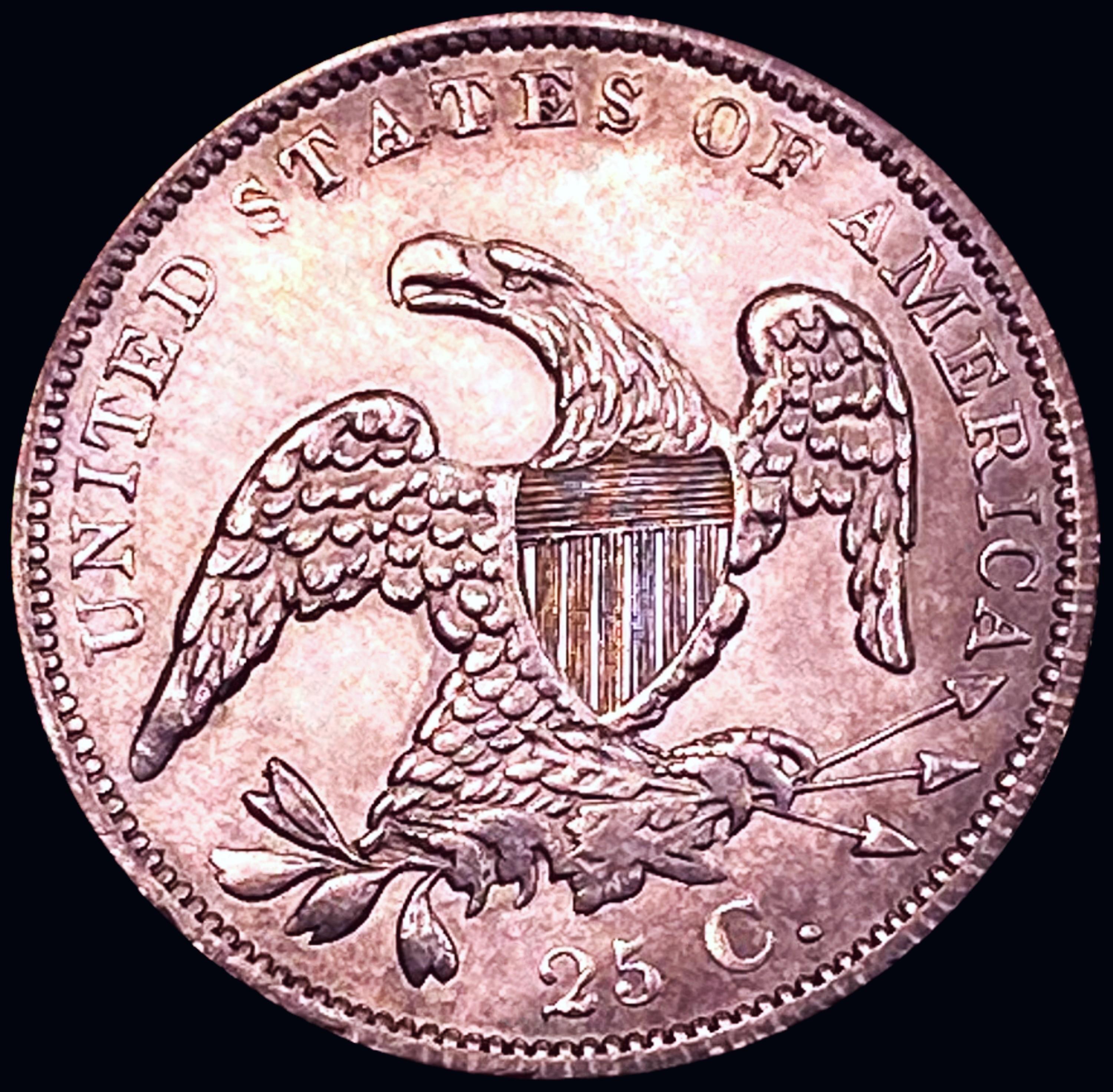 1837 Capped Bust Quarter CHOICE BU+