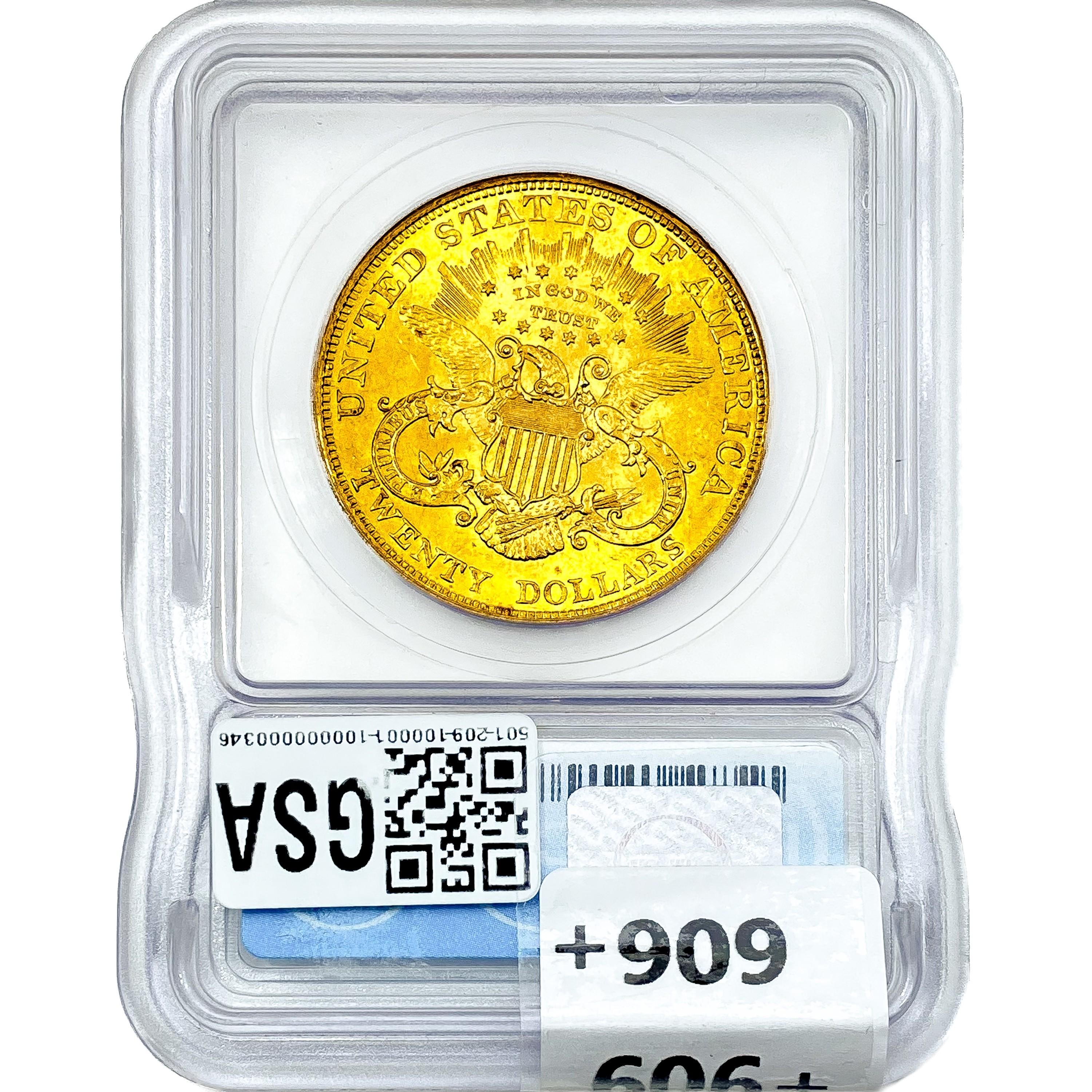 1904 $20 Gold Double Eagle ICG MS64+