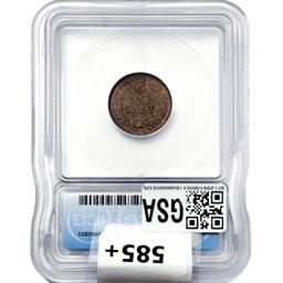 1877 Indian Head Cent ICG AU50 Details