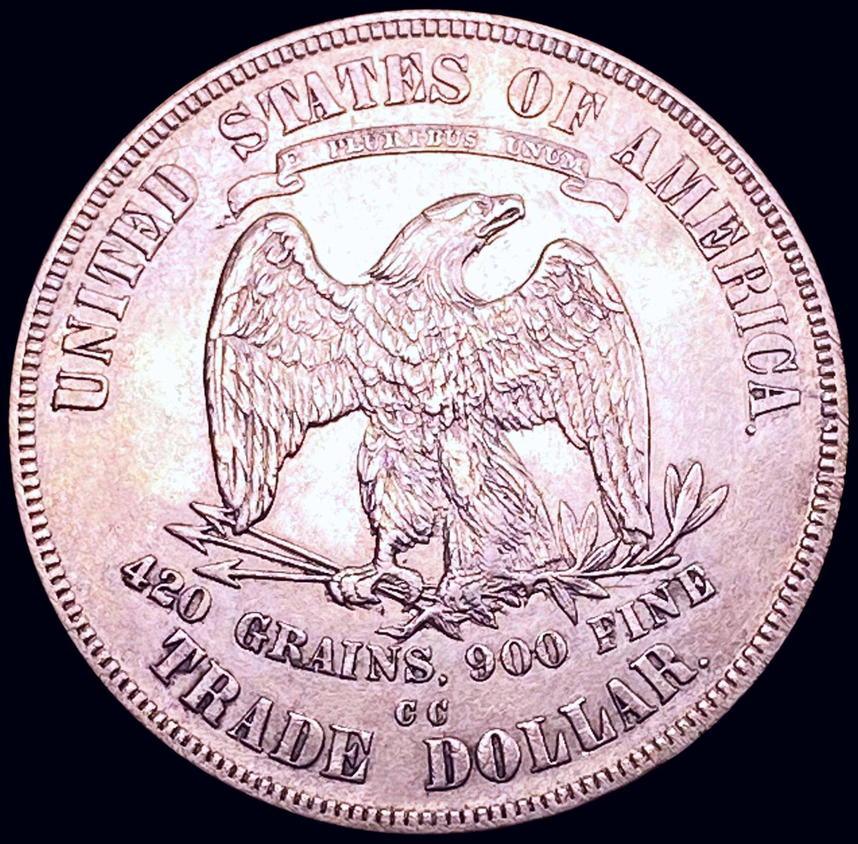 1876-CC Silver Trade Dollar UNCIRCULATED