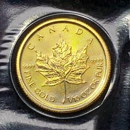 2023 Canada 1/10oz Gold $5 SUPERB GEM BU