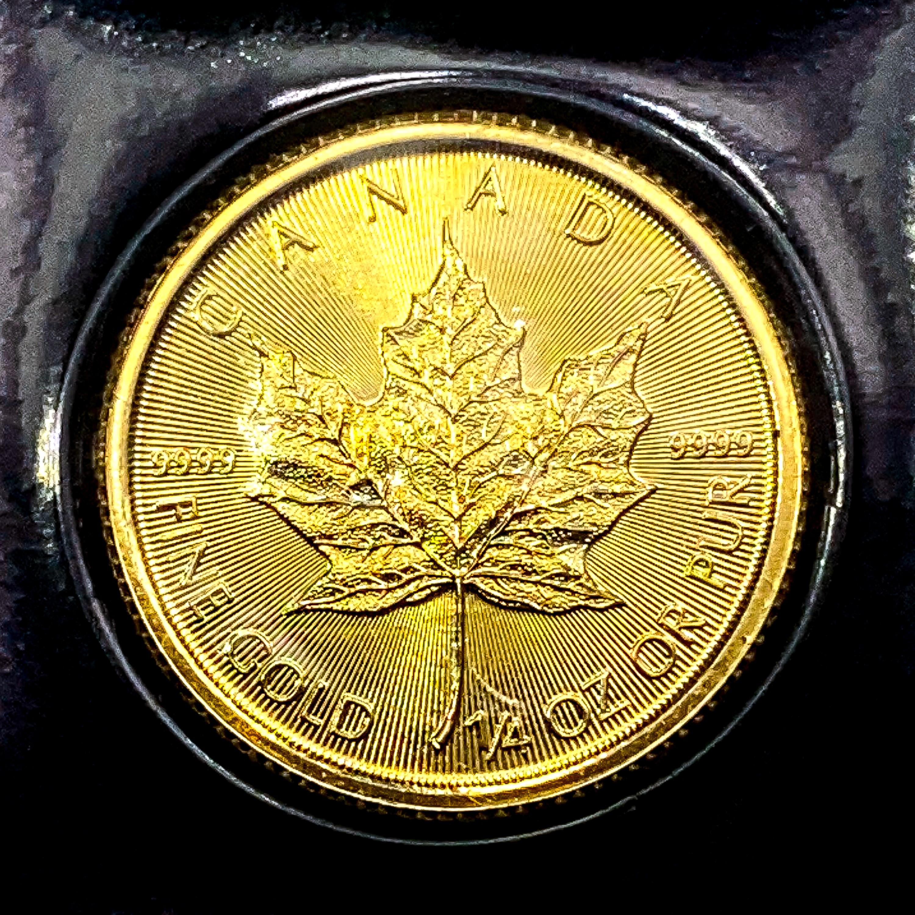 2022 Canada 1/4oz Gold $10 SUPERB GEM BU