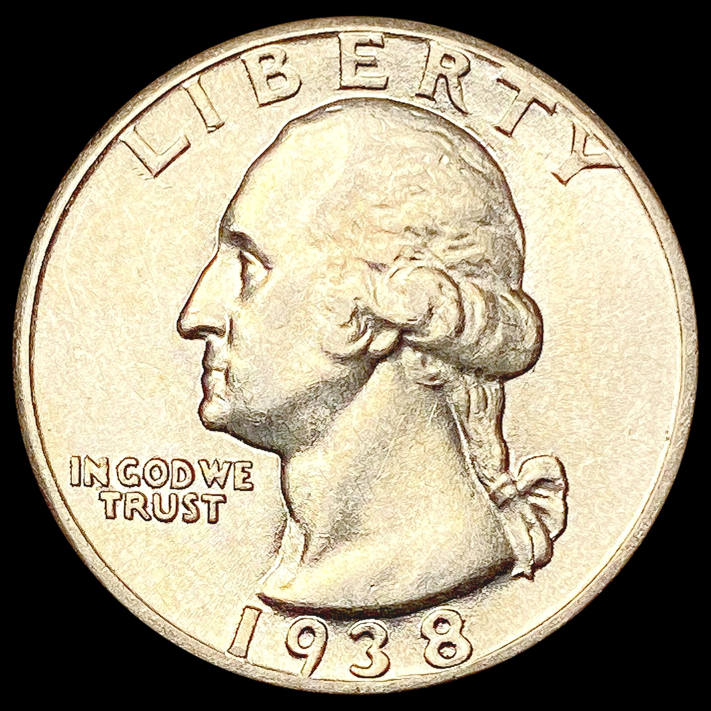 1938 Washington Silver Quarter CHOICE BU