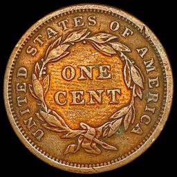1843 Braided Hair Large Cent NEARLY UNCIRCULATED
