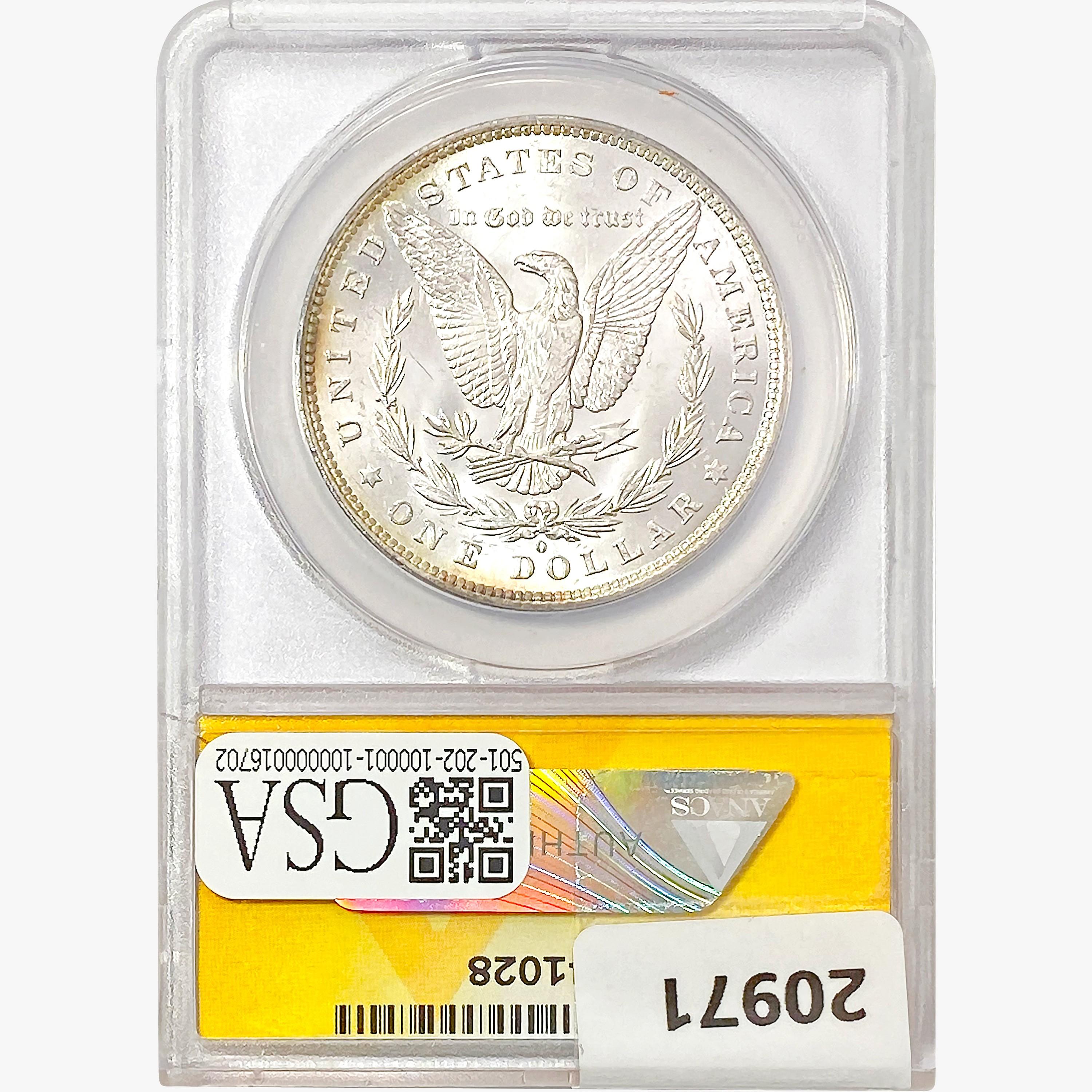 1883-O Morgan Silver Dollar ANACS MS64