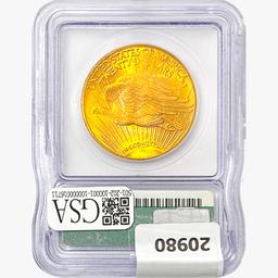 1927 $20 Gold Double Eagle ICG MS63