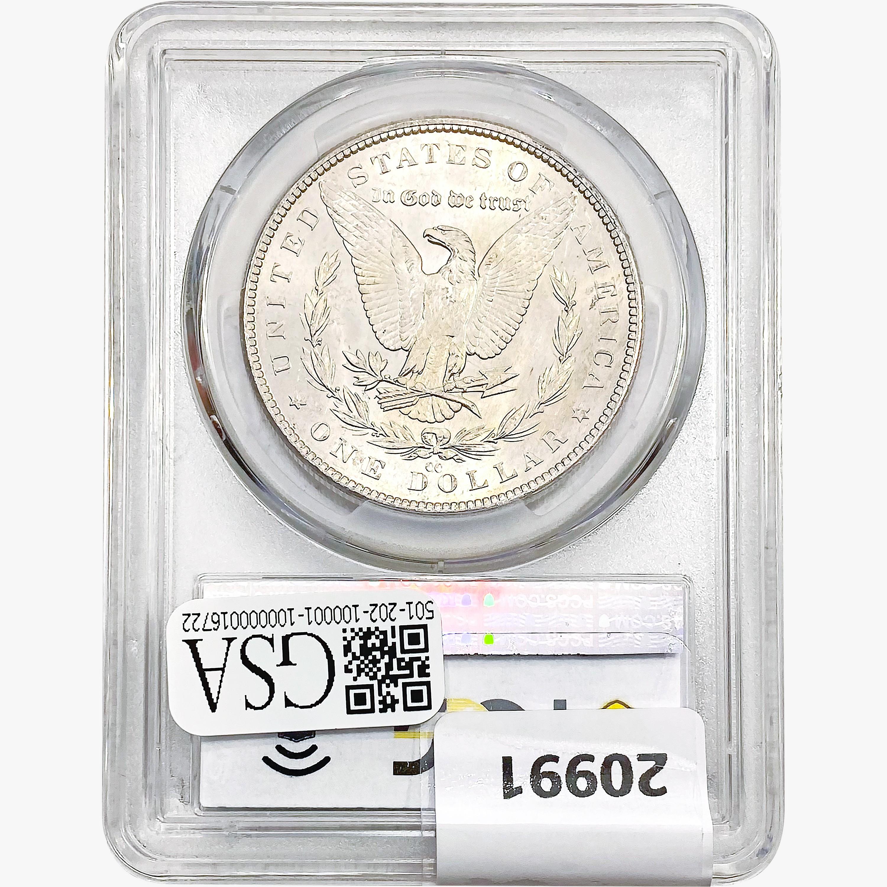 1882-CC Morgan Silver Dollar PCGS MS64+