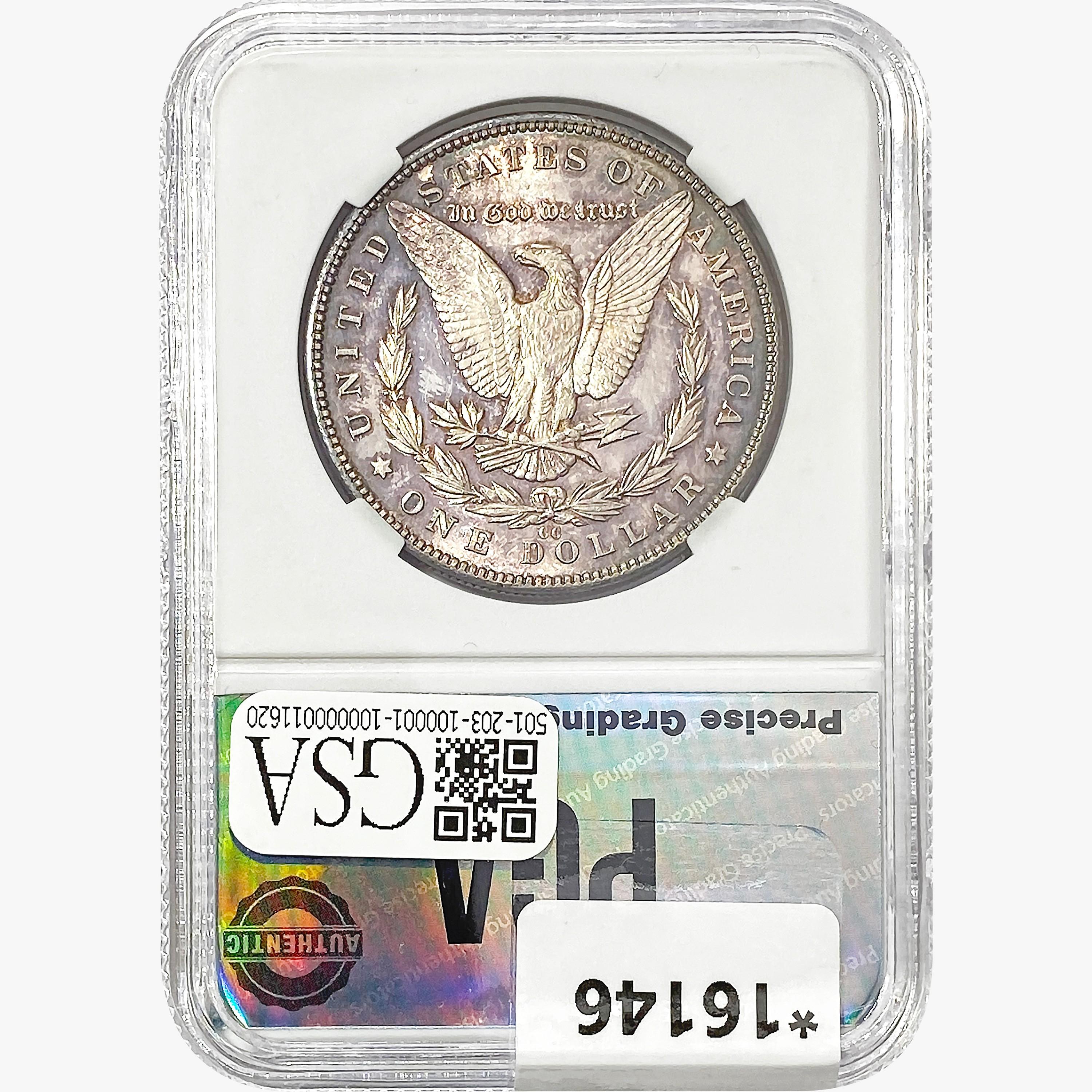 1890-CC Morgan Silver Dollar PGA MS65 PL