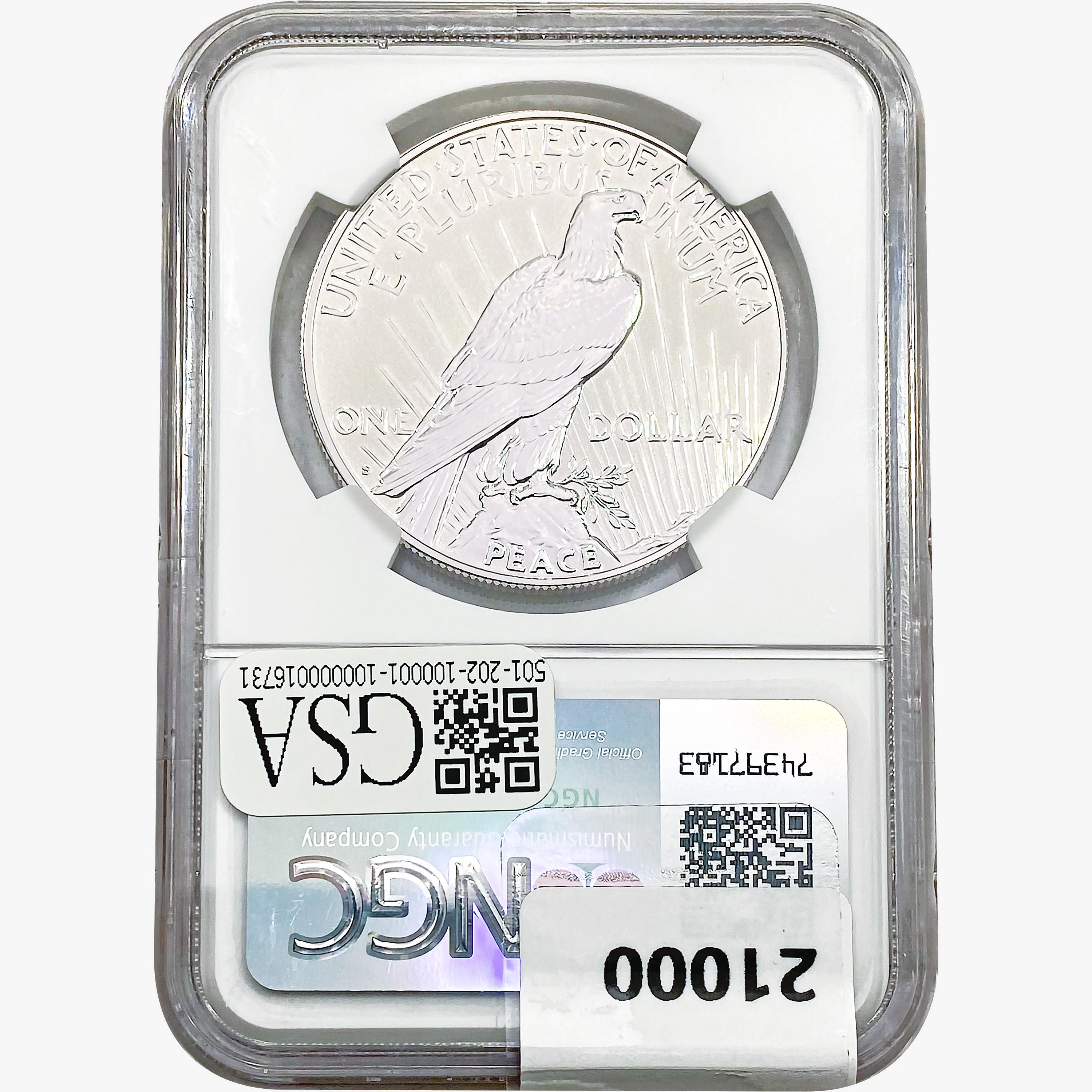 2023-S Silver Peace Dollar NGC REV PF70 FDI, Two-C