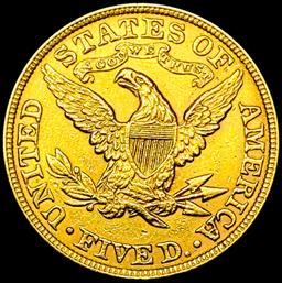 1894 $5 Gold Half Eagle CHOICE AU