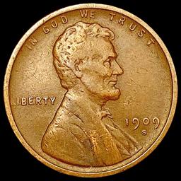 1909-S Wheat Cent LIGHTLY CIRCULATED
