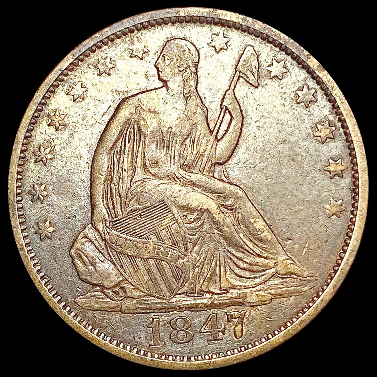 1847-O Seated Liberty Half Dollar CLOSELY UNCIRCUL
