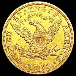 1907 $5 Gold Half Eagle CLOSELY UNCIRCULATED