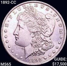 1892-CC Morgan Silver Dollar GEM BU