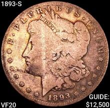 1893-S Morgan Silver Dollar LIGHTLY CIRCULATED