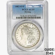 1882-O/S Morgan Silver Dollar PCGS AU55 Strong