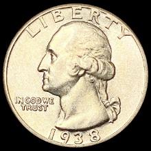 1938 Washington Silver Quarter CHOICE BU