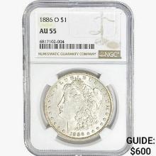 1886-O Morgan Silver Dollar NGC AU55