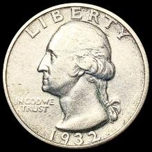 1932-S Washington Silver Quarter CLOSELY UNCIRCULA