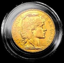 1911 France .1867oz Gold 20 Francs CHOICE BU