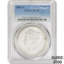 1885-S Morgan Silver Dollar PCGS XF45