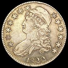 1822 Capped Bust Half Dollar LIGHTLY CIRCULATED
