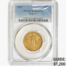 1917 Standing Liberty Quarter PCGS MS63 FH, Ty 1