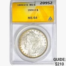 1900-O Morgan Silver Dollar ANACS MS64