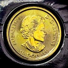 2021 Canada 1/2oz Gold $10 SUPERB GEM BU