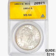 1883-O Morgan Silver Dollar ANACS MS64