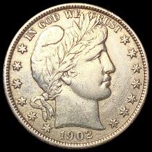 1902 Barber Half Dollar CLOSELY UNCIRCULATED