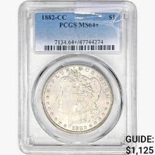 1882-CC Morgan Silver Dollar PCGS MS64+