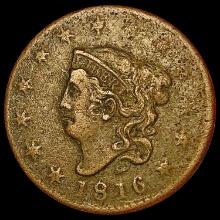 1816 Coronet Head Large Cent NICELY CIRCULATED