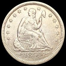 1854-O Seated Liberty Quarter CLOSELY UNCIRCULATED