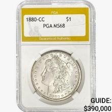 1880-CC Morgan Silver Dollar PGA MS68