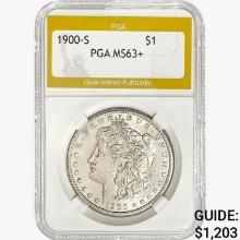 1900-S Morgan Silver Dollar PGA MS63+