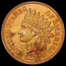 1875 Indian Head Cent CHOICE AU