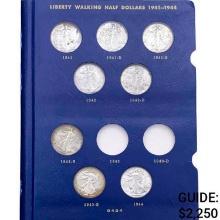 1941-1946 UNC Walking Liberty Half Dollar Set [15