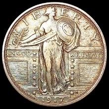 1917-S T1 Standing Liberty Quarter NEARLY UNCIRCUL