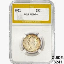 1932 Washington Silver Quarter PGA MS64+