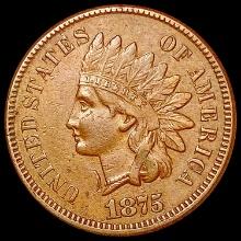1875 Indian Head Cent CLOSELY UNCIRCULATED