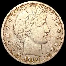 1900-S Barber Half Dollar ABOUT UNCIRCULATED