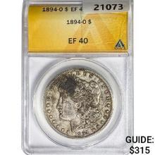 1894-O Morgan Silver Dollar ANACS EF40