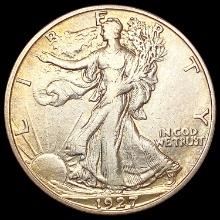 1927-S Walking Liberty Half Dollar NEARLY UNCIRCUL