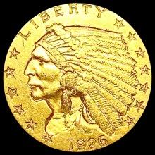 1926 $2.50 Gold Quarter Eagle CLOSELY UNCIRCULATED