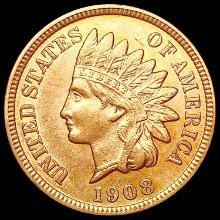 1908-S RED Indian Head Cent GEM BU