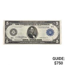 1914 $5 FRN PHILADELPHIA, PA AU